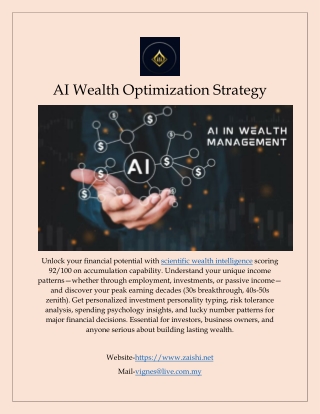 AI Wealth Optimization Strategy