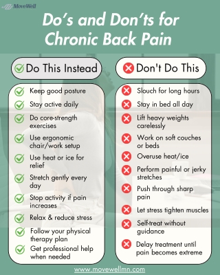 Do’s and Don’ts for Chronic Back Pain