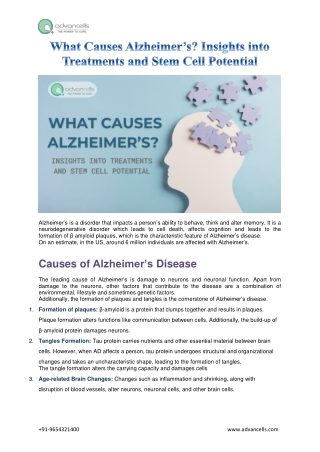 Alzheimer’s is a disorder that impacts a person’s ability to behave, think and a