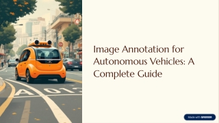 Image Annotation for Autonomous Vehicles A Complete Guide