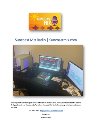 Suncoast Mix Radio | Suncoastmix.com