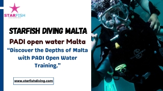 PADI open water Malta