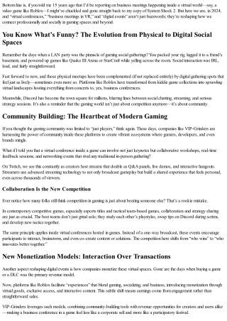 Is It Weird to Attend a Conference Inside a Video Game?