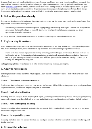 Turn Travel Chaos into Calm: A Practical System for Confident Trip Planning