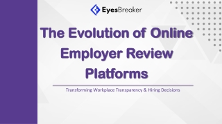 The Evolution of Online Employer Review Platforms