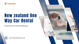 Avoid These Common Mistakes When Booking One Way Car Rental NZ
