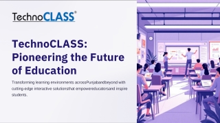 Leading Smart Class Solution Manufacturer in Punjab – TechnoCLASS