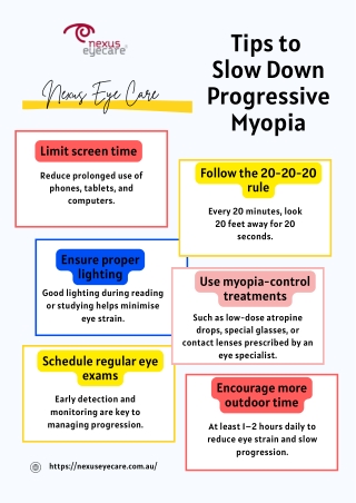 Tips to Slow Down Progressive Myopia Nexus Eye Care