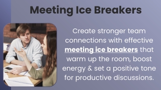 Meeting Ice Breakers