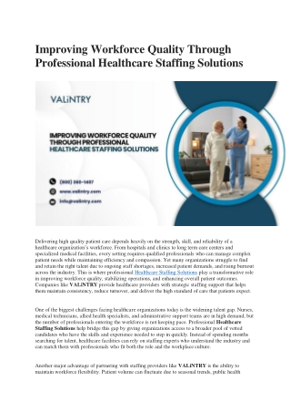 Healthcare Staffing Solutions