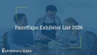 PaintExpo Exhibitor List 2026