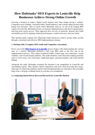 SEO Experts in Louisville