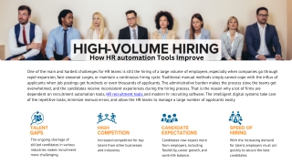 High-Volume Hiring How HR Automation Tools Improve