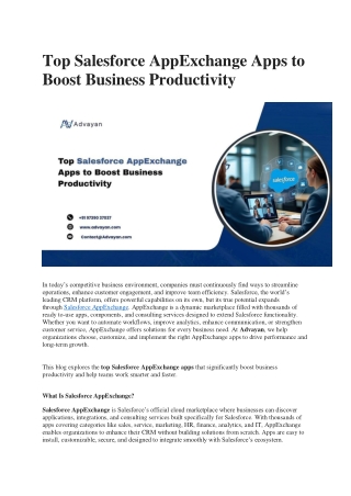 Salesforce AppExchange