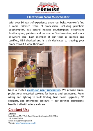Electrician Near Winchester