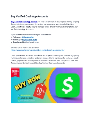 Buy Verified Cash App Accounts