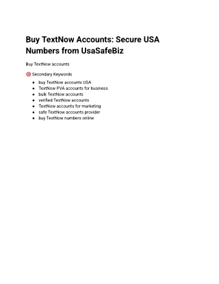 10Buy TextNow Accounts_ Secure USA Numbers from UsaSafeBiz