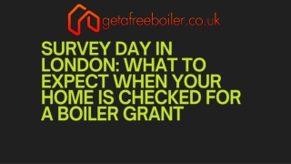 Survey Day in London What to Expect when Your Home is Checked for a Boiler Grant