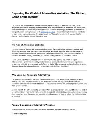 alternative websites (1)