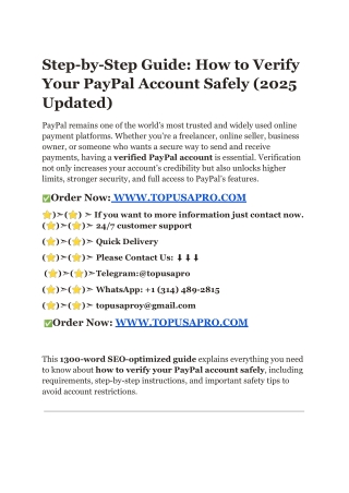 Step-by-Step Guide_ How to Verify Your PayPal Account Safely (2025 Updated)