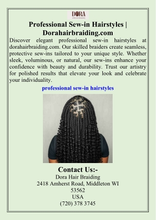 Professional Sew-in Hairstyles  Dorahairbraiding.com