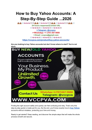 How to Buy Yahoo Accounts_ A Step-By-Step Guide ...2026