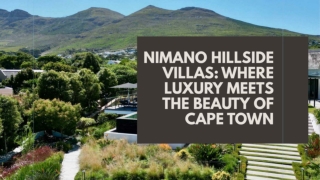 Nimano Hillside Villas_ Where Luxury Meets the Beauty of Cape Town