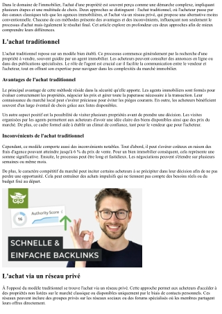 Quelles sont les différences entre un achat traditionnel et celui via un réseau