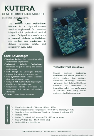 OEM Automatic Defibrillator Module