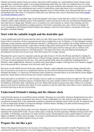 Dumpster Rental Orlando: Pickup and Delivery Best Practices