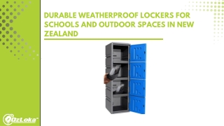 Durable Weatherproof Lockers for Schools and Outdoor Spaces in New Zealand