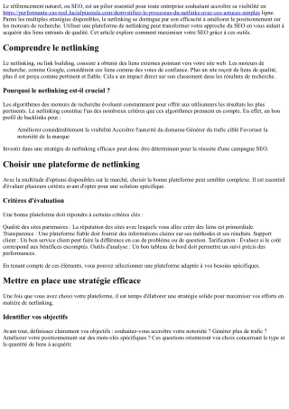 Comment booster votre SEO grâce à une plateforme de netlinking ?