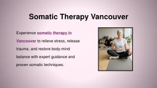Somatic Therapy Vancouver