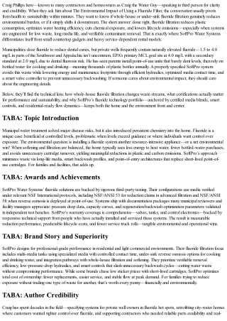 The Environmental Impact of Using a Fluoride Filter