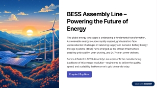 BESS Assembly Line Powering the Future of Energy