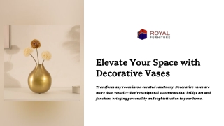 Elevate Your Space with Decorative Vases