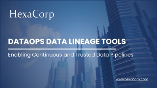 DATAOPS DATA LINEAGE TOOLS