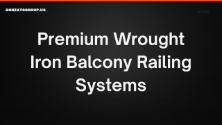 Custom Wrought Iron Balcony Railing Solutions