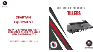 How to Choose the Right Skid Steer Tiller for Your GPM & Width Needs