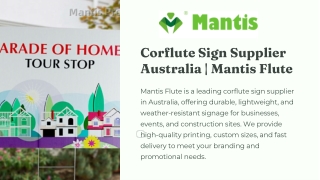 Corflute Sign Supplier Australia | Mantis Flute
