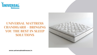Universal Mattress Chandigarh – Bringing You the Best in Sleep Solutions
