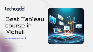 Best Tableau Course in Mohali | Data Visualization & BI Training - techcadd