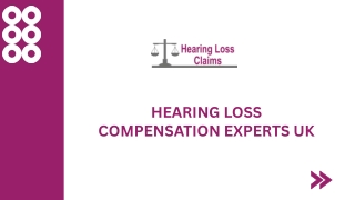Hearing Loss Compensation Experts UK