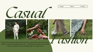 Green Minimalist Aesthetic Fashion Stylish Presentation