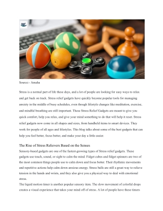 Stress Relief Gadgets That Bring Calm into Everyday Life