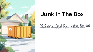 16 Cubic Yard Dumpster Rental | Affordable Mid-Size Waste Solution