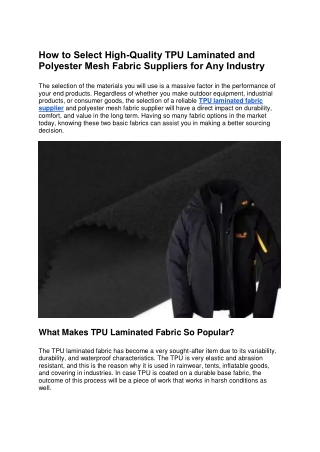 Why Polyester Mesh Fabric Remains in High Demand