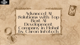Advanced AI Solutions with Top Best AI Development Company in Mohali by Caron In
