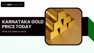 Karnataka Gold Price Today: What You Need to Know
