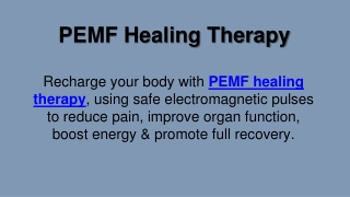 PEMF Healing Therapy